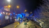  Buss och lastbil i krock i Sundsvall – ”allvarlig olycka”