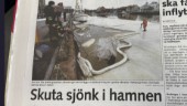 Saxat ur SN: Fiskebåt med 200 liter diesel sjönk i Nyköpings hamn