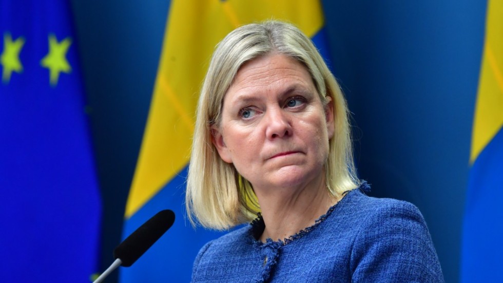 Statsminister Magdalena Andersson håller pressträff om säkerhetsläget.