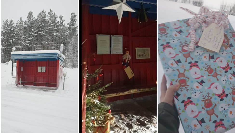 Erika Kofoed och Hanna Öhman sprider julstämning i Kalix.