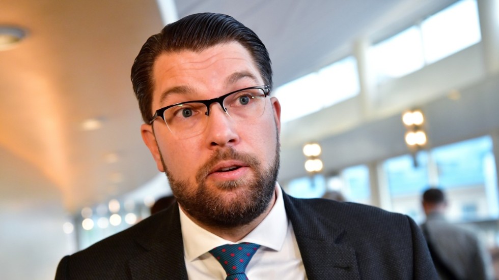 SD:s partiledare Jimmie Åkesson har svårare att gå hem bland kvinnor än män. Arkivbild.