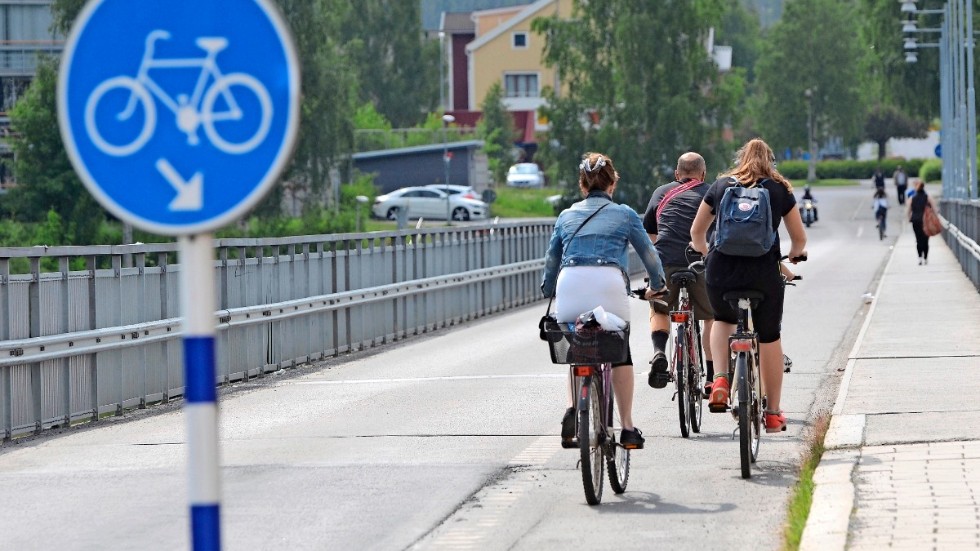 Insändarskrbenten tycker att cykelvägarna är breda som boulevarder och att bilisterna får trängas.