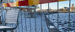 Avspärrat vid Slottsholmen – stormen har underminerat marken: "Mycket material har försvunnit"