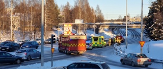 Trafikolycka vid Godishuset i Luleå