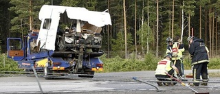 Lastbilschauffören står åtalad