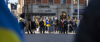 Måndagsmanifestation för Ukraina byter tid i dag