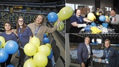 Uppdraget: Blåsa upp 2 000 blågula ballonger