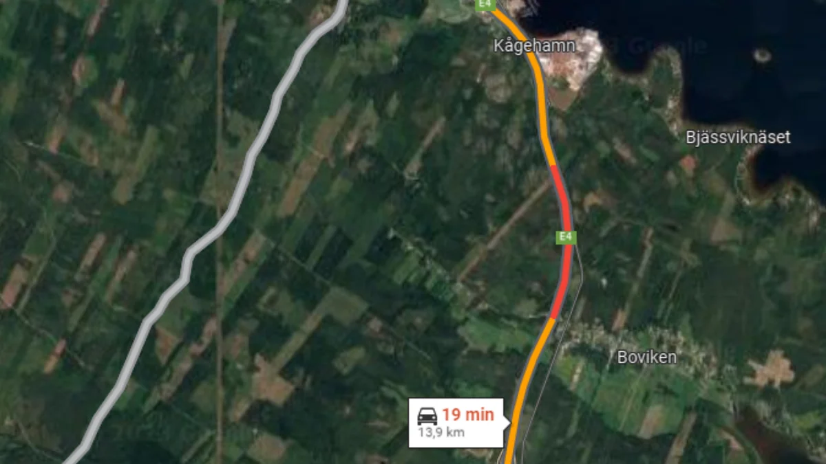 ”Mycket tätare trafik än vanligt” på E4