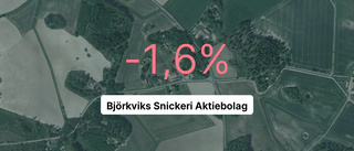 Negativ resultatkurva för Björkviks Snickeri Aktiebolag