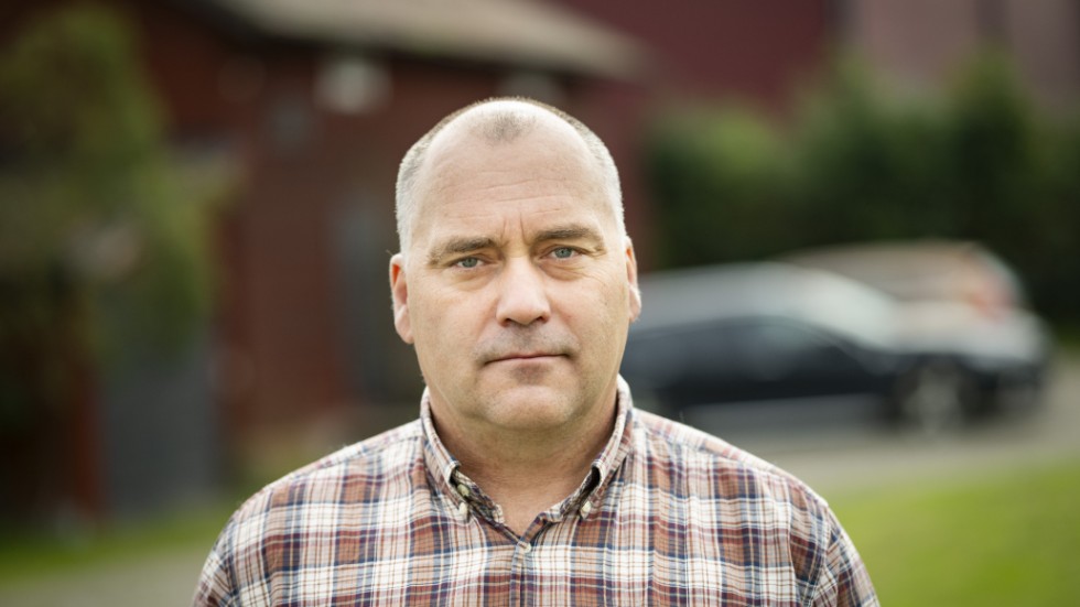 Johan Eriksson, grisbonde och ordförande för Sveriges grisföretagare.