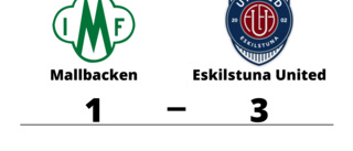 Eskilstuna United segrade mot Mallbacken på bortaplan