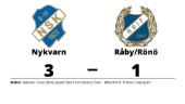 Seger för Nykvarn mot Råby/Rönö efter sent avgörande