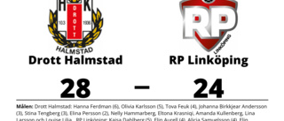 RP Linköping föll med 24-28 mot Drott Halmstad