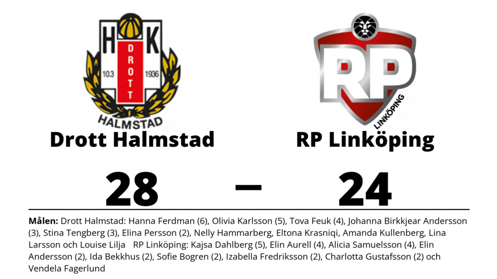 HK Drott Halmstad vann mot RP IF Linköping