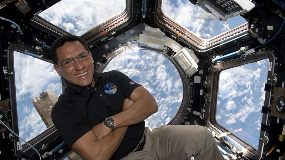Astronauten Frank Rubio ombord rymdstationen ISS tidigare i år.