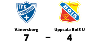 Fortsatt tungt för Uppsala BoIS U - förlust mot Vänersborg
