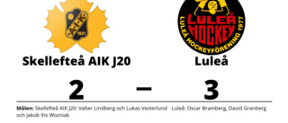 Luleå vann mot Skellefteå AIK J20 i förlängningen