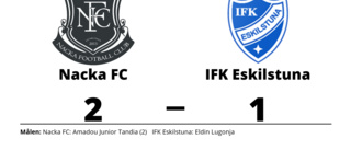 Eldin Lugonja nätade i IFK Eskilstunas förlust