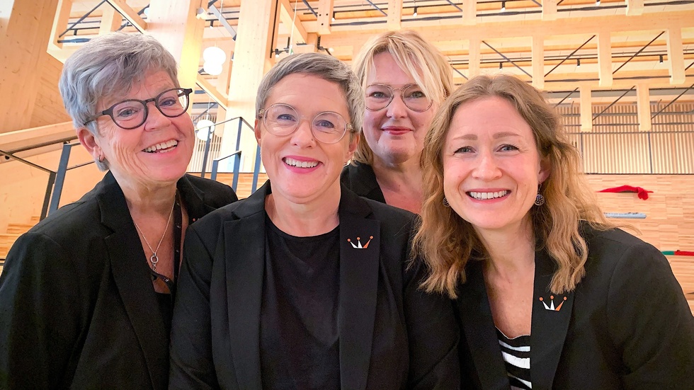 From left: Monica Lindgren, producer. Lillemor Skogheden, educator and artistic resource. Theresa Eriksson, educator and project manager. Malin Åberg, educator and project manager.