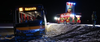 Olycka i Uppsala – buss gled av vägen