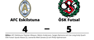 Förlust mot ÖSK Futsal för AFC Eskilstuna