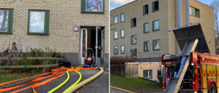 Brand i flerfamiljshus i Nävertorp – lägenhet totalförstördes