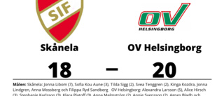Skånela föll med 18-20 mot OV Helsingborg