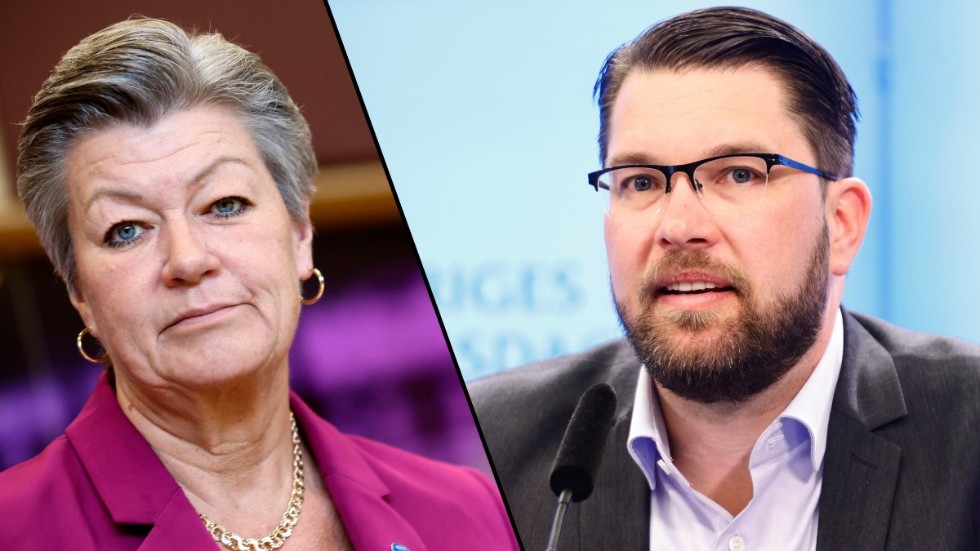Man kan varken jämföra uppdragen eller lönen för en EU-kommissionär (Ylva Johansson) och en partiledare (Jimmie Åkesson), menar insändarskribenten.