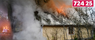 Villa brann ner till grunden i Barva