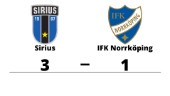 IFK Norrköping föll mot Sirius på bortaplan