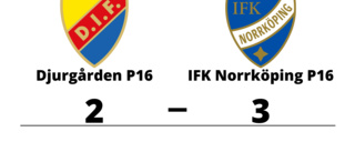 IFK Norrköping P16 vann i P 16 Nationell Grupp 4 herr mot Djurgården P16