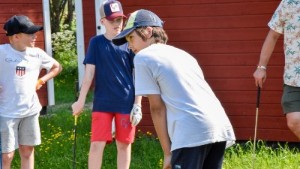 Smockfullt läger när stjärnorna var på besök: "Han är den bästa golfspelare som jag har sett från Luleå Hockey"