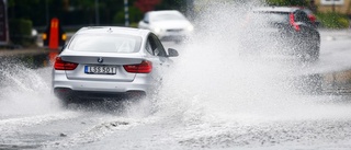 Regnet vräkte ner över Eskilstuna - igen