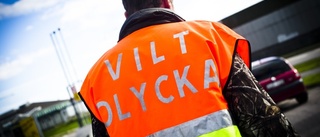 Motorcykel inblandad i viltolycka