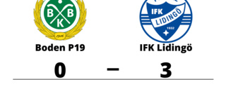 Boden P19 förlorade hemma mot IFK Lidingö