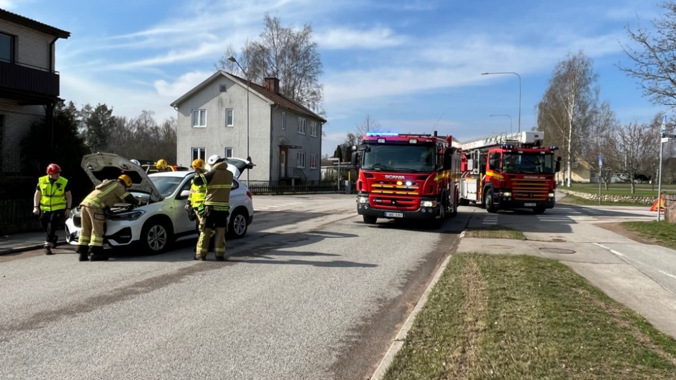 Trafikolyckan har inträffat på Östra Långgatan i Hultsfred.