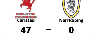Carlstad har fyra raka segrar - vann mot Norrköping med 47-0
