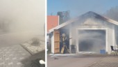 Brand i garage – släcktes efter snabb insats