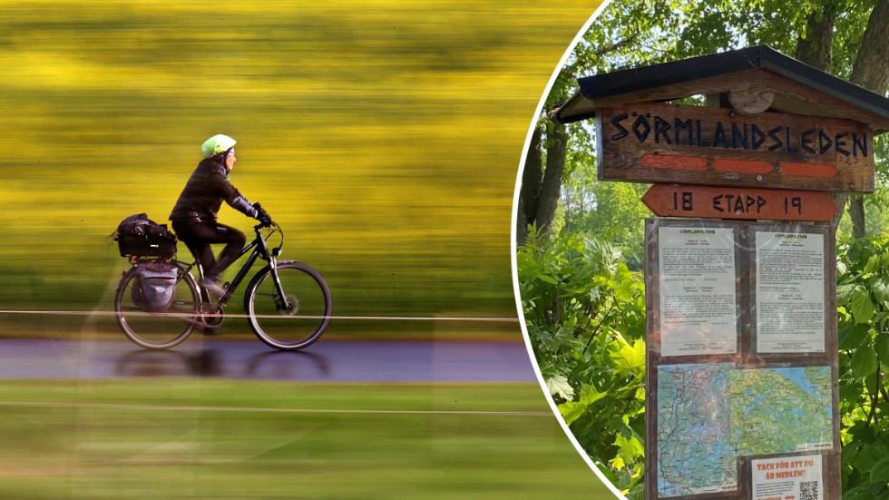 Något liknande Sörmlandsleden efterfrågar insändarskribenten för cyklisterna i länet. Arkivbilder