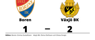 Emma Gustafsson enda målskytt när Boren föll