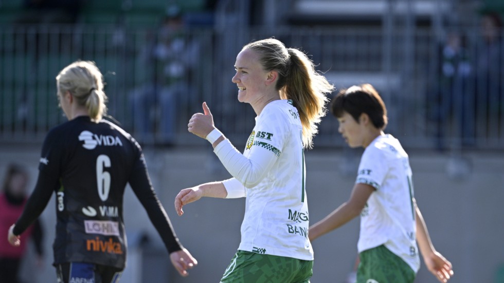 Matilda Vinberg blev tvåmålsskytt när Hammarby krossade IFK Kalmar.
