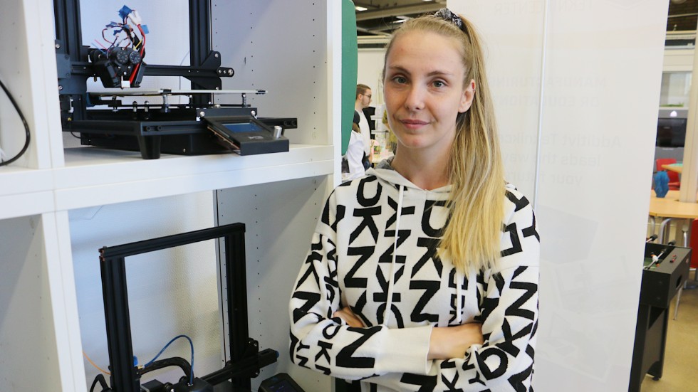 "Det här är jättekul" tycker Beatrice Dahlgren som tänker utbilda sig till 3D-tekniker på yrkeshögkolan hos ATC i Hultsfred.