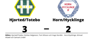 Segerraden förlängd för Hjorted/Totebo - besegrade Horn/Hycklinge