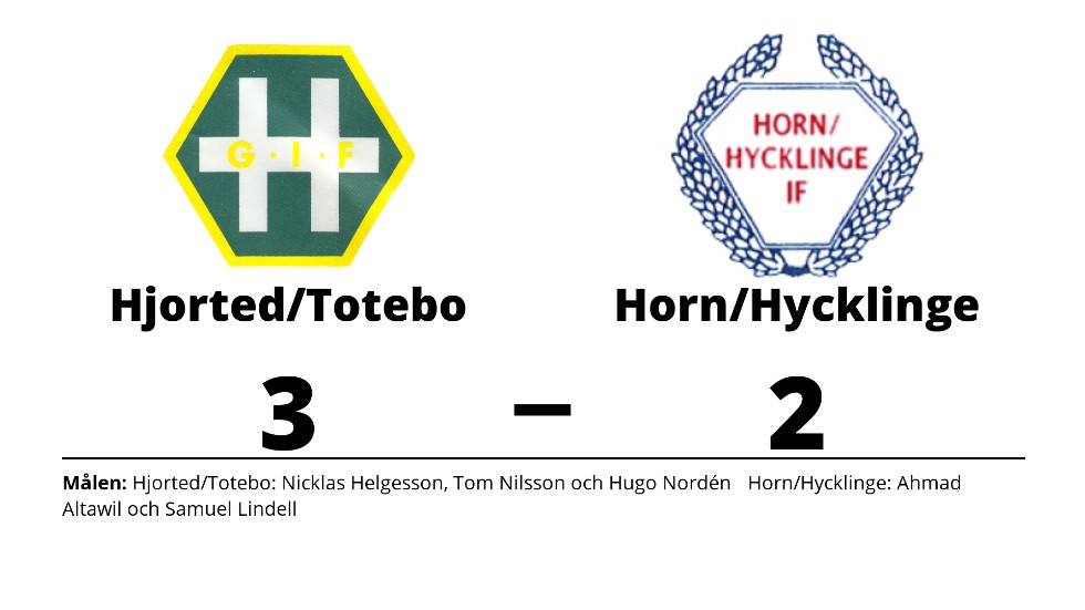 Hjorted/Totebo vann mot Horn/Hycklinge