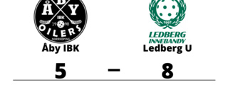 Ledberg U vann borta mot Åby IBK