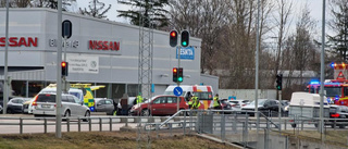 Flera bilar i trafikolycka i Tornby