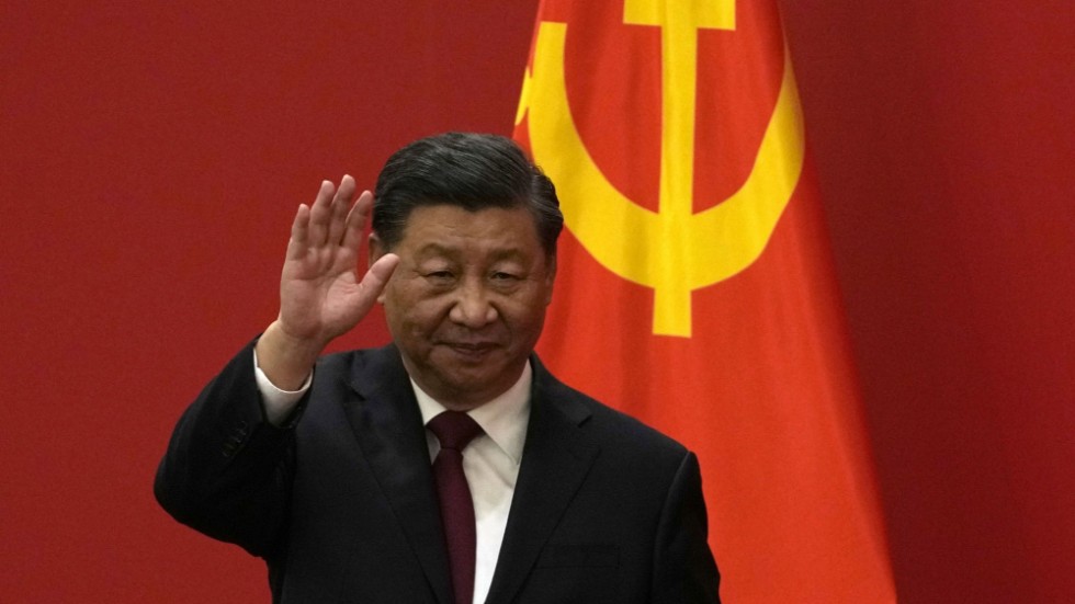 Kinas president Xi Jinping i söndags.