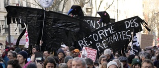 Nära 1,3 miljoner i fransk pensionsprotest