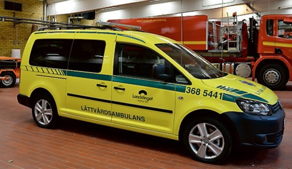 Den nya lättvårdsambulansen är lite mindre än en vanlig ambulans.