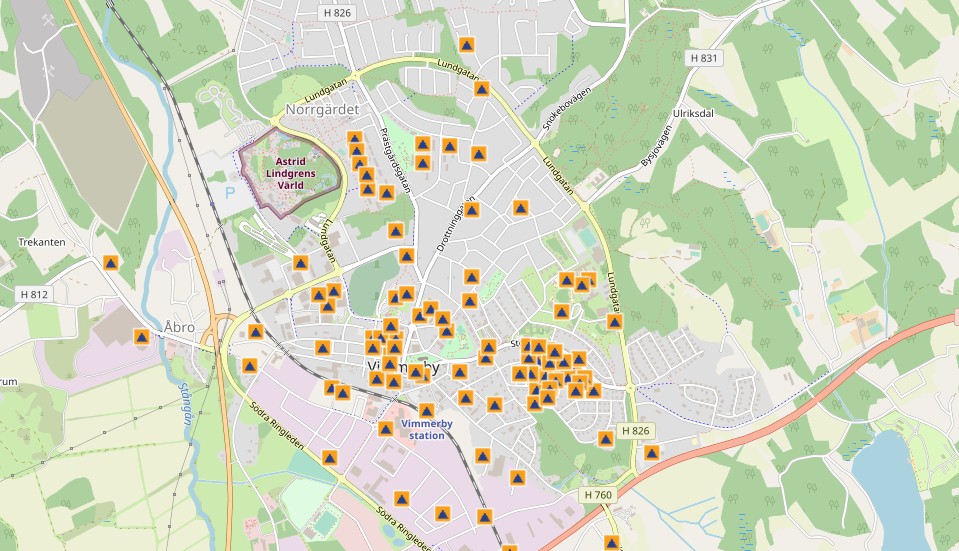 På MSB:s hemsida finns skyddsrumskartan där man kan se vart närmsta skyddsrum finns. Här är en översikt över de skyddsrum som finns i Vimmerby tätort.